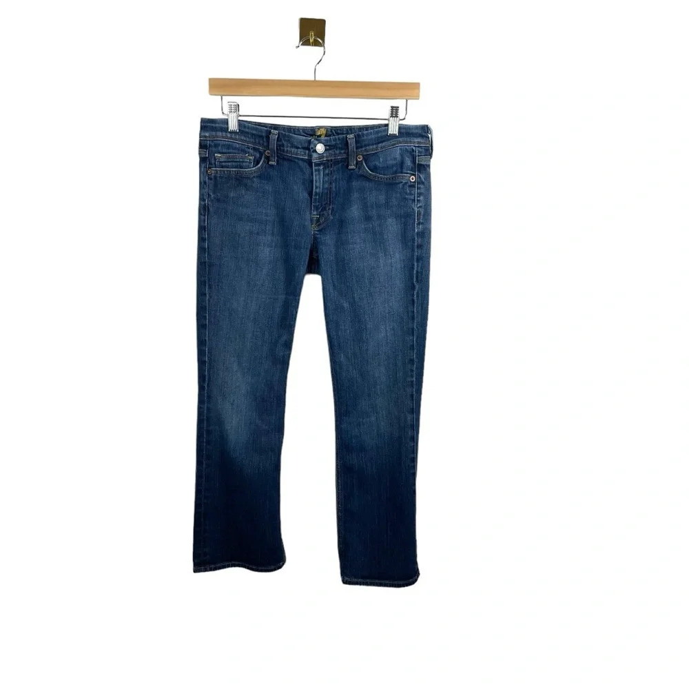 7 For All Mankind Flynt Ankle Bootcut Jeans Medium Wash Mid Rise Size 29
